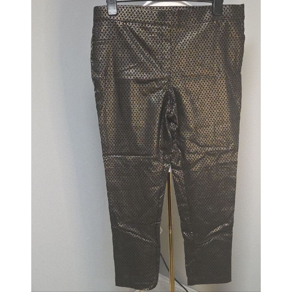 Black and Gold Skinny Pants